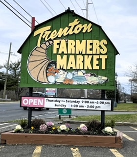 The front of Trenton Farmers Market